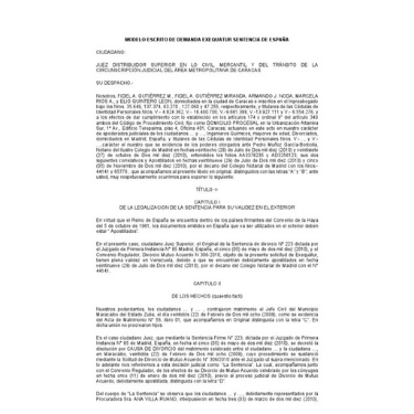 Ejemplo de traducción jurada de sentencia legal en español realizada por traductor jurado inscrito en el MAEC